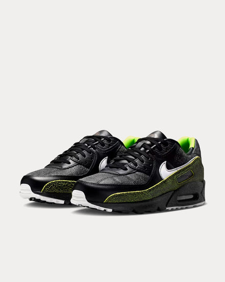 Nike Air Max 90 'Tiempo' Black / Black / Voltage Green / White Low Top Sneakers - 3