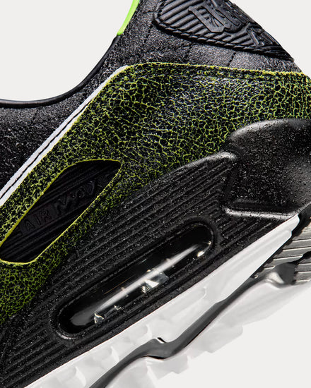 Nike Air Max 90 'Tiempo' Black / Black / Voltage Green / White Low Top Sneakers - 6