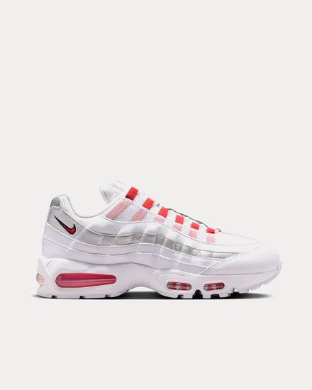 Nike Air Max 95 Big Bubble 'England' White / Metallic Silver / Obsidian / Speed Red Low Top Sneakers - 1