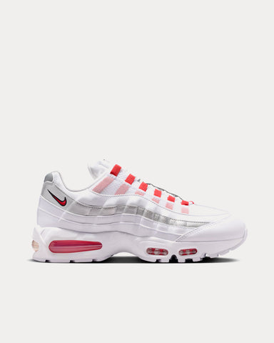 Nike Air Max 95 Big Bubble 'England' White / Metallic Silver / Obsidian / Speed Red Low Top Sneakers