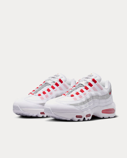 Nike Air Max 95 Big Bubble 'England' White / Metallic Silver / Obsidian / Speed Red Low Top Sneakers - 3