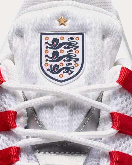 Nike Air Max 95 Big Bubble 'England' White / Metallic Silver / Obsidian / Speed Red Low Top Sneakers - 6