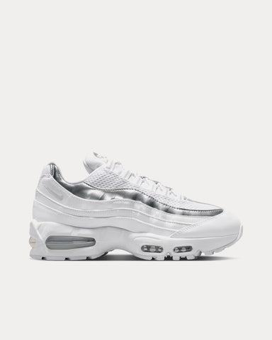 Nike Air Max 95 SE White / Light Charcoal / Metallic Silver / Pure Platinum Low Top Sneakers