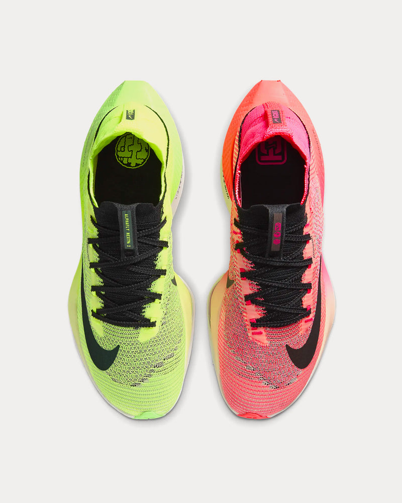 Nike Alphafly 2 Luminous Green / Crimson Tint / Volt / Black Running Shoes - 2