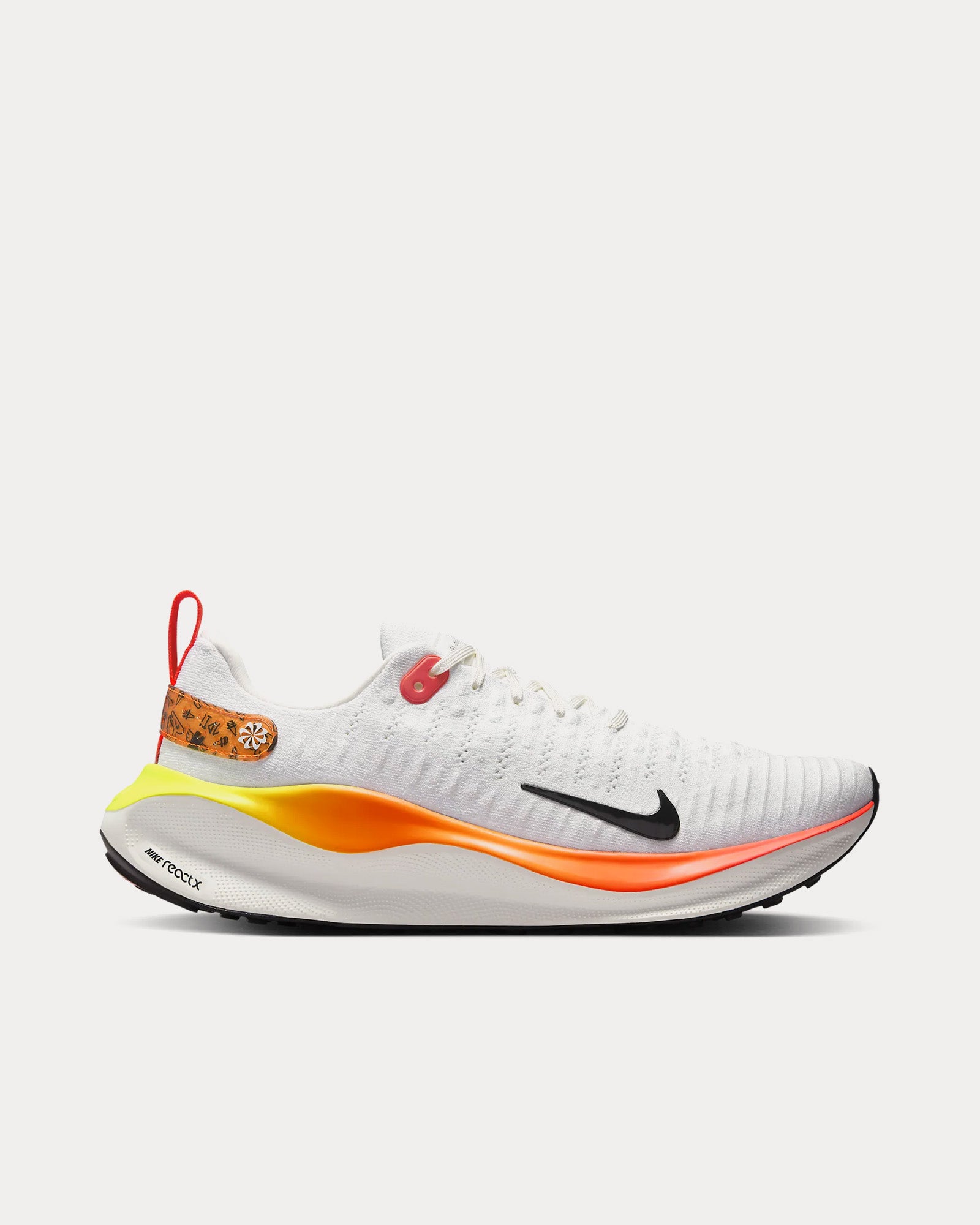 Men s InfinityRN 4 White Bright Crimson Total Orange Black Running Shoes