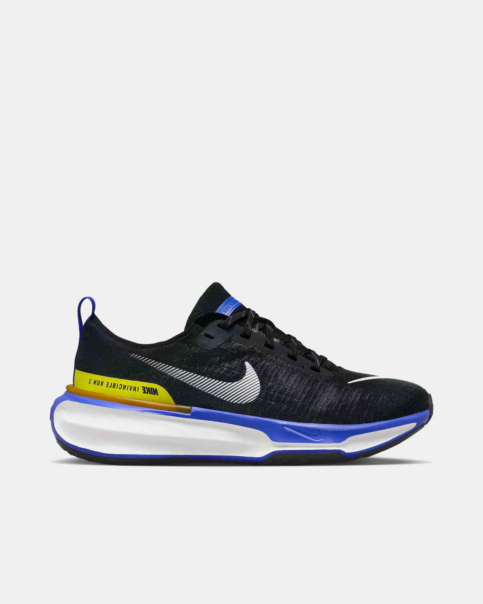 Nike Invincible 3 Black Racer Blue High Voltage White Running Shoes Sneak in Peace