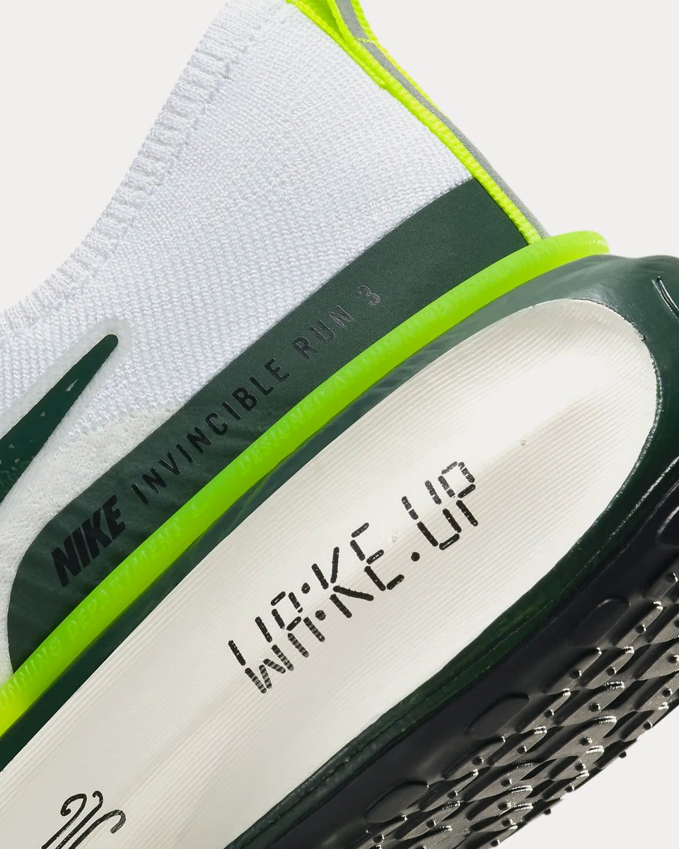 Nike Invincible 3 White / Volt / Black / Pro Green Running Shoes ...