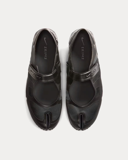 NikeSKIMS Rift Satin Black / Black / Black Slip On Sneakers - 2