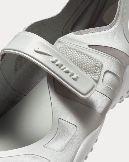 NikeSKIMS Rift Satin Night Silver / Base Grey / Medium Silver / Night Silver Slip On Sneakers - 6