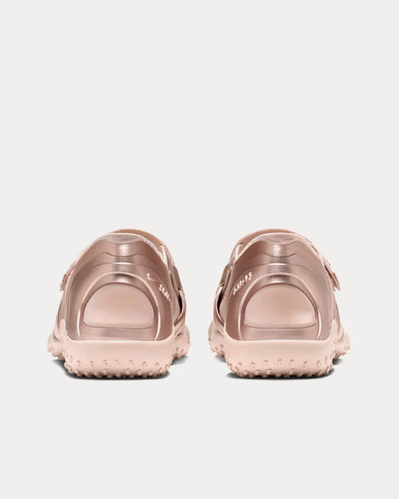 NikeSKIMS Rift Satin Silt Red / Silt Red / Silt Red Slip On Sneakers - 4