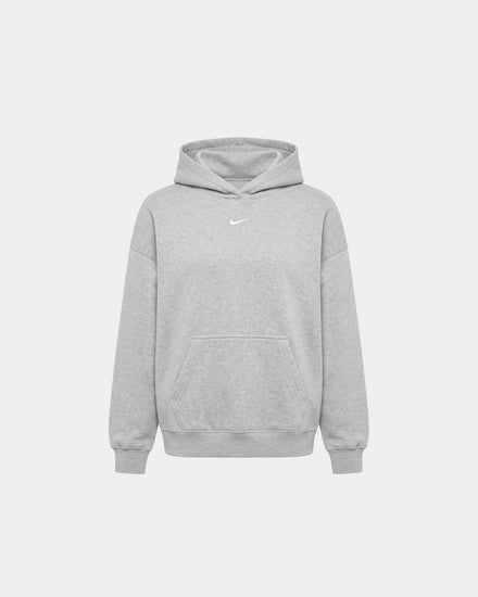 Nike Studio Fleece Dark Grey Heather / Sail Oversized Pullover Hoodie - 1