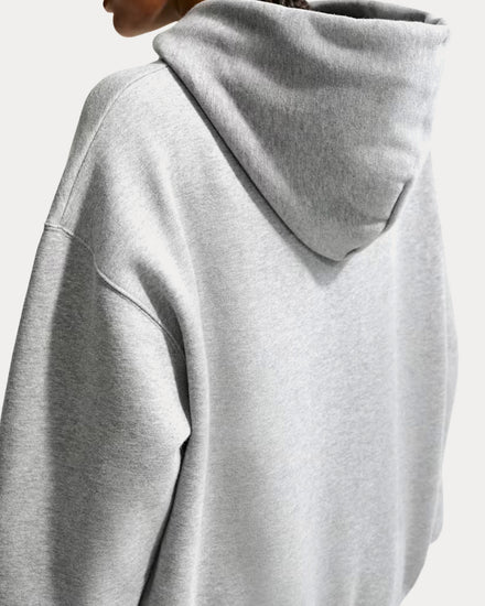 Nike Studio Fleece Dark Grey Heather / Sail Full-Zip Hoodie - 4
