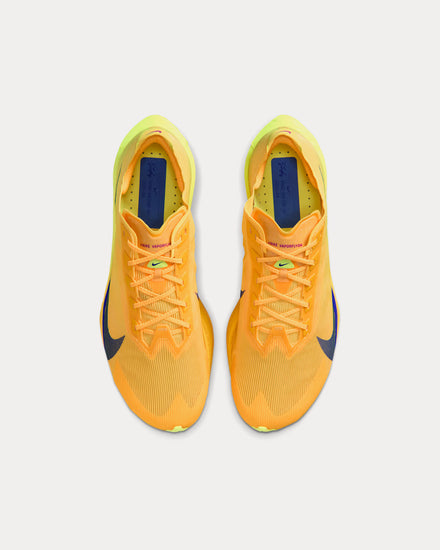 Nike Vaporfly 4 Citron Pulse / Laser Orange / Volt Ice / Indigo Burst Running Shoes - 2