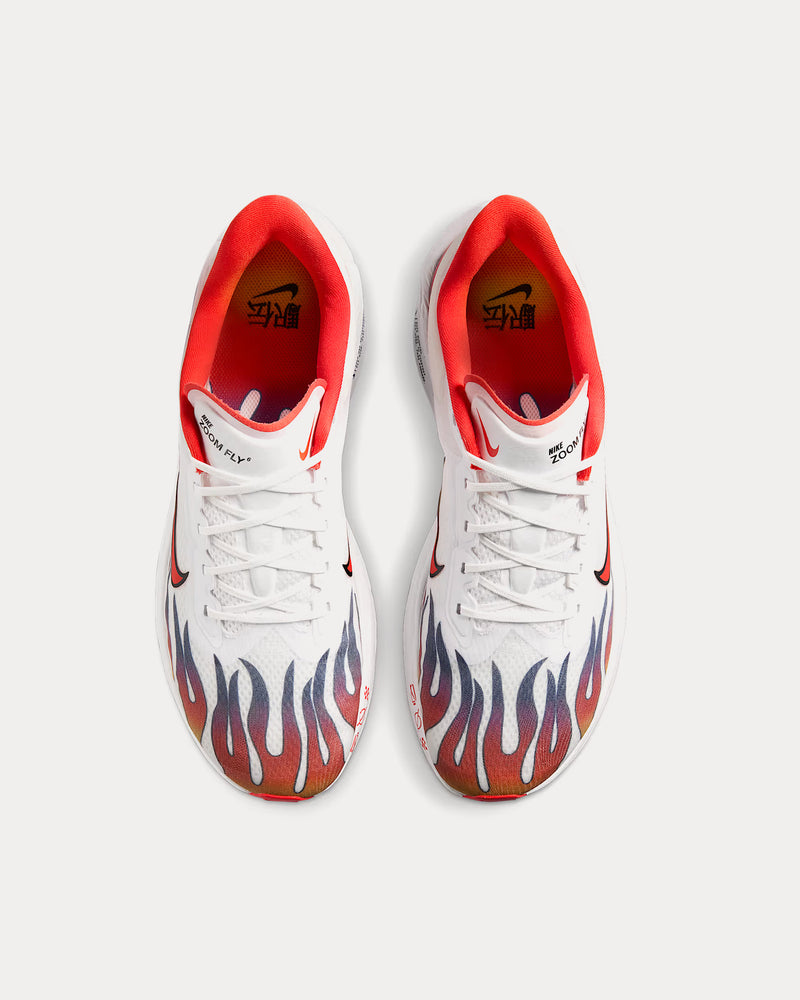 Nike Zoom Fly 6 Premium White / Black / University Red / Habanero Red Running Shoes - 2