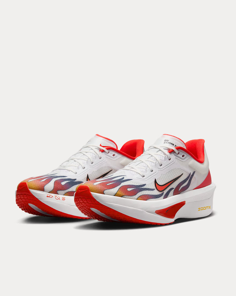 Nike Zoom Fly 6 Premium White / Black / University Red / Habanero Red Running Shoes - 3