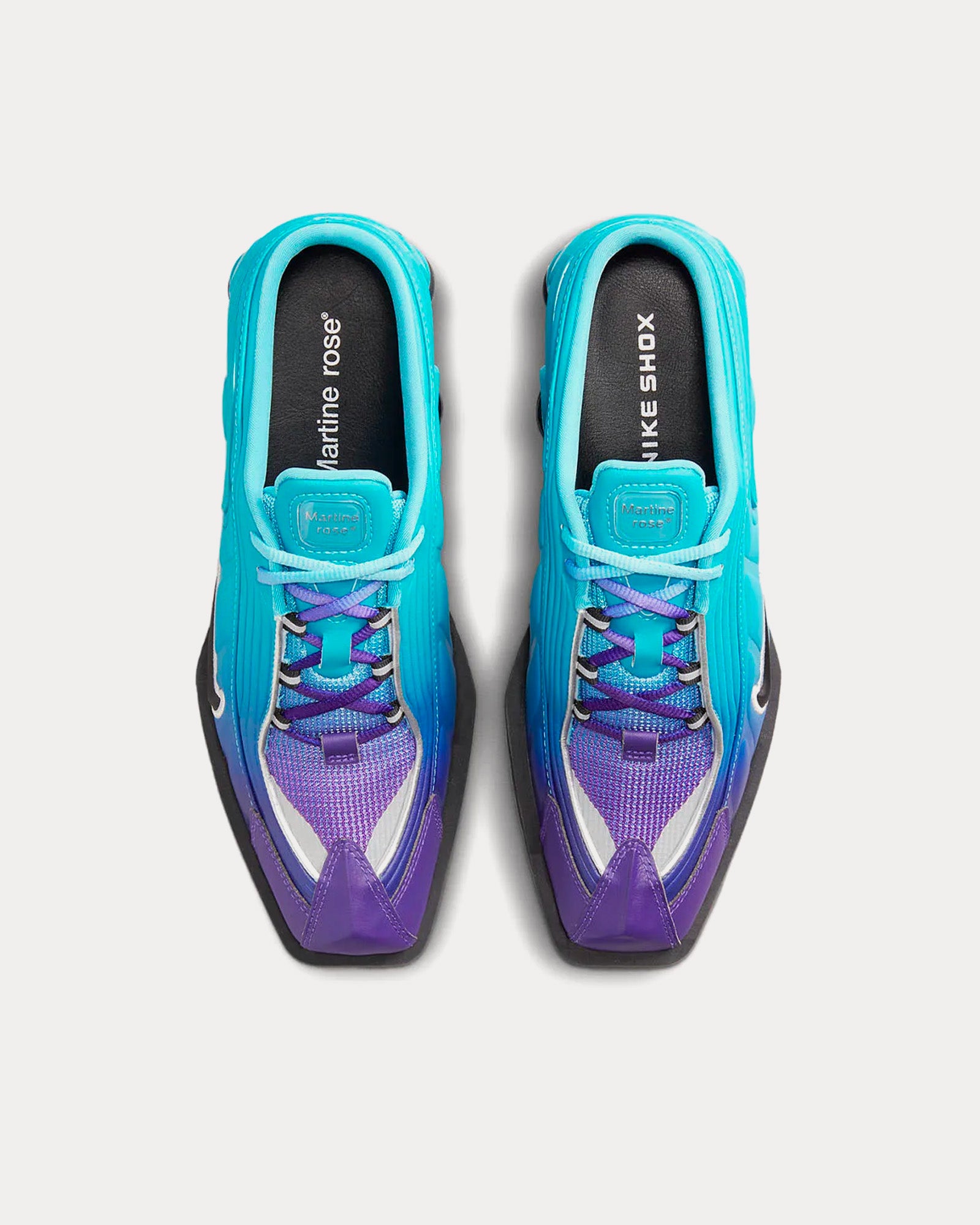 Nike x Martine Rose - Shox MR4 Scuba Blue Low Top Sneakers