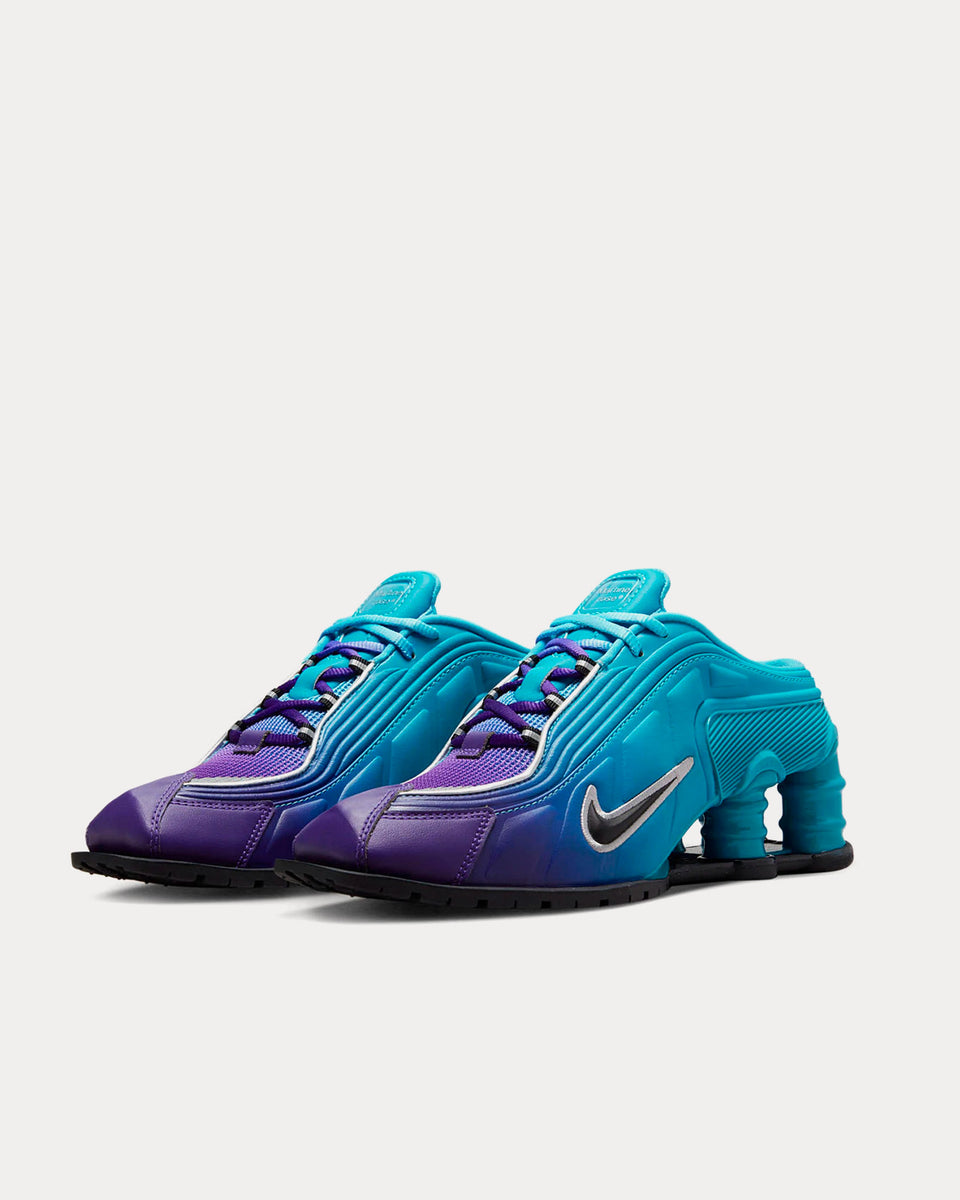 Nike x Martine Rose Shox MR4 Scuba Blue Low Top Sneakers - Sneak in Peace