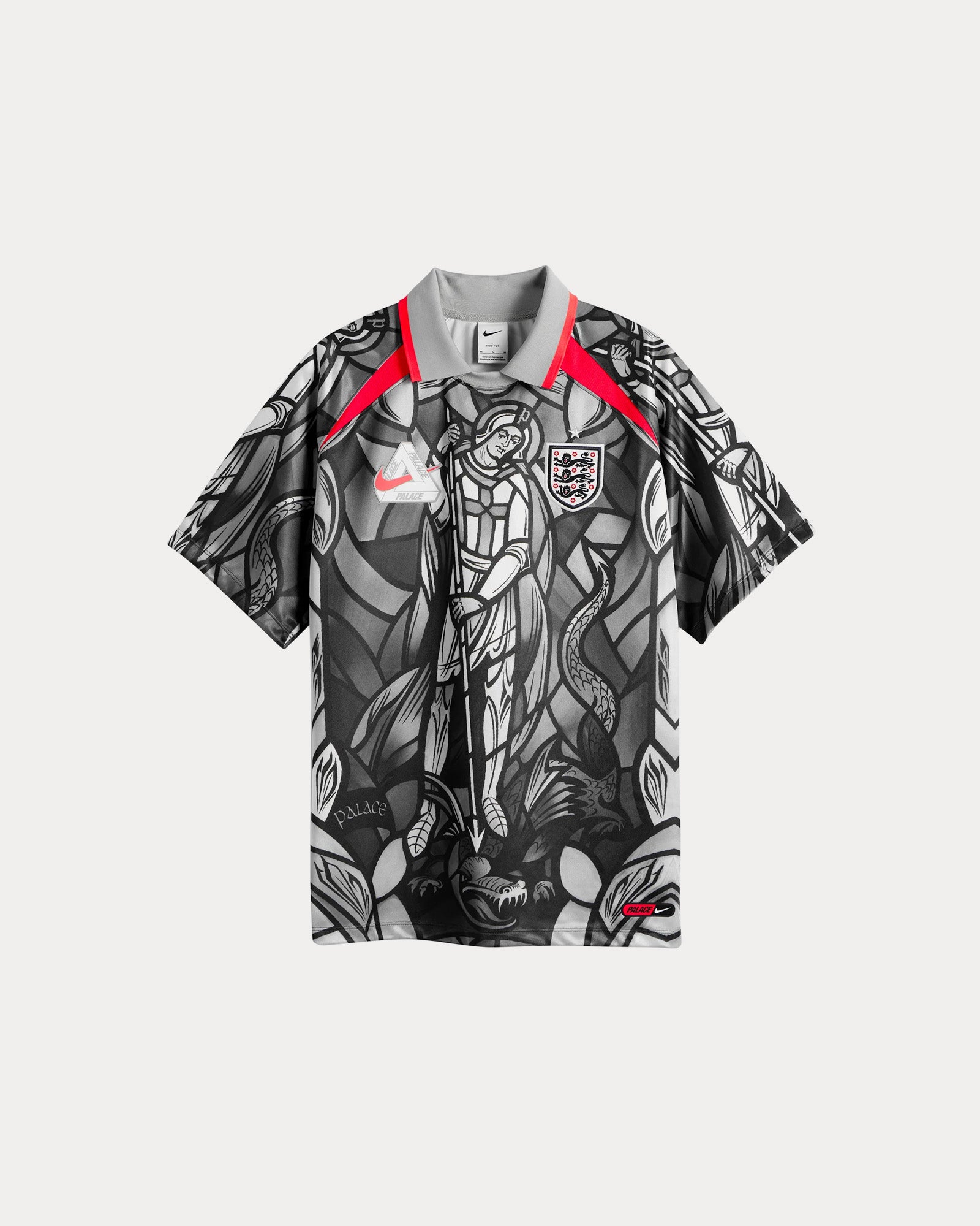 Nike x Palace England 'St George's Cross' Short Sleeve Grey