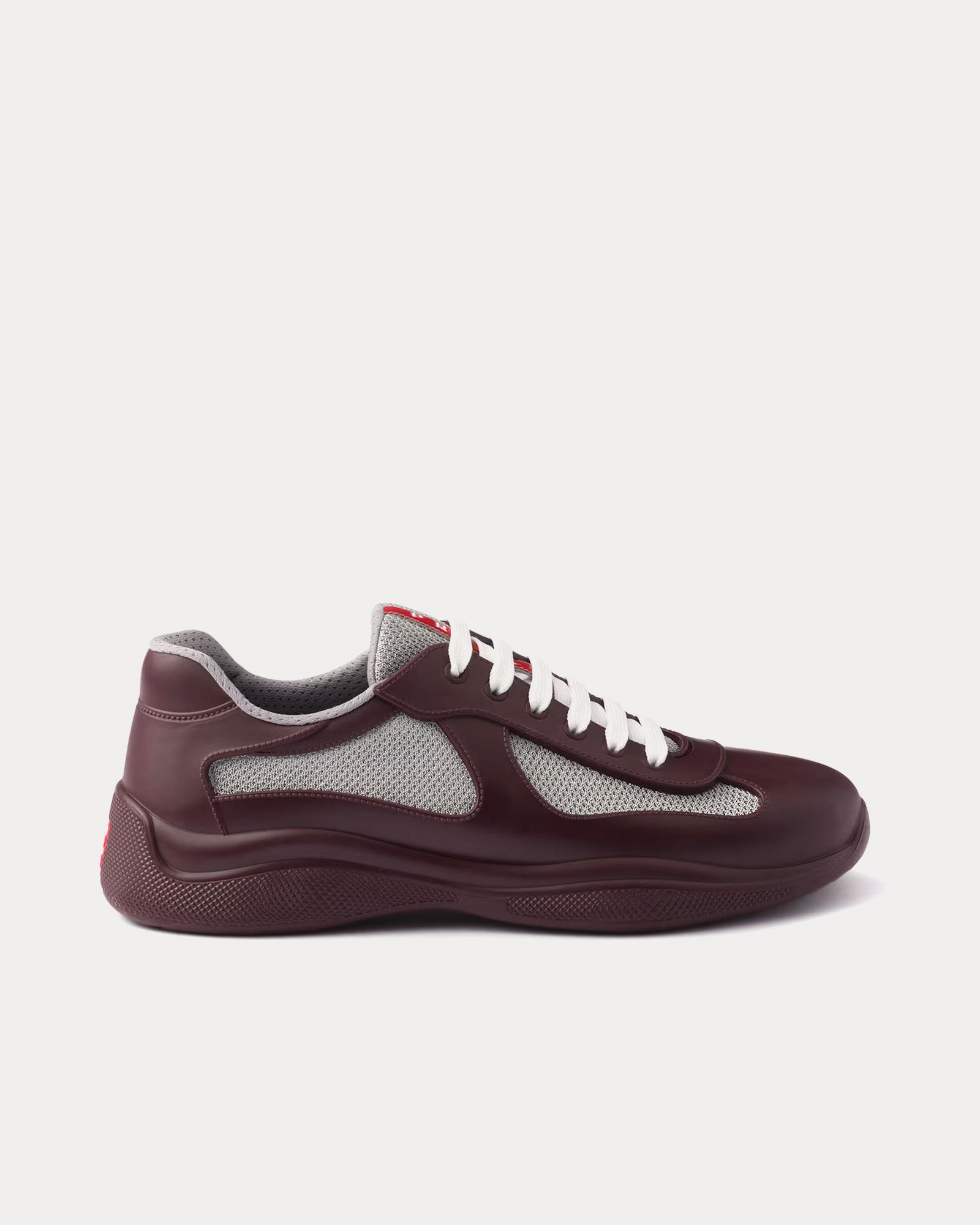 Prada Men's America's Cup Soft Rubber & Bike Fabric Amaranth Red
