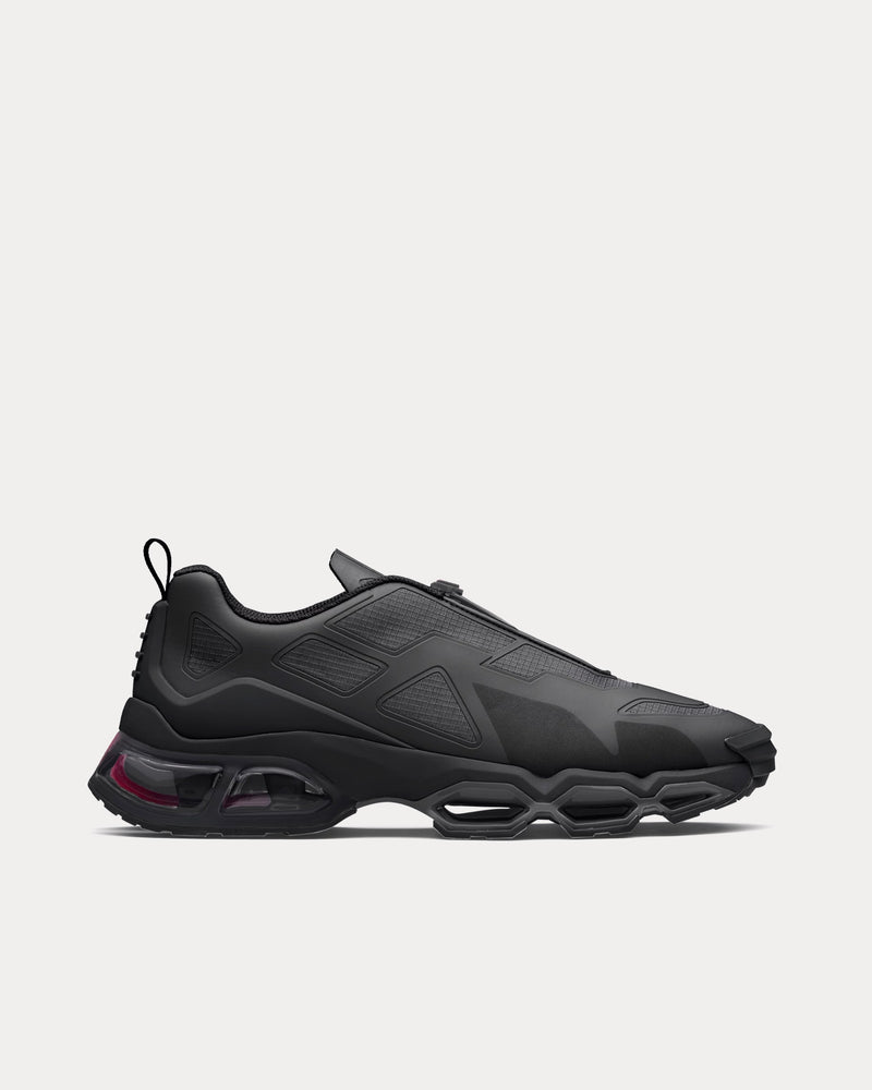Prada Collision Cross Black Low Top Sneakers - 1