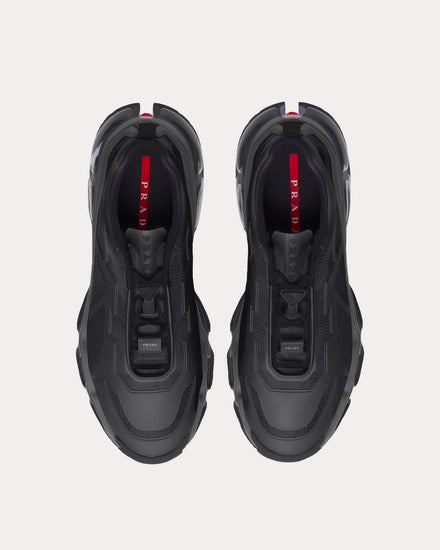 Prada Collision Cross Black Low Top Sneakers - 2