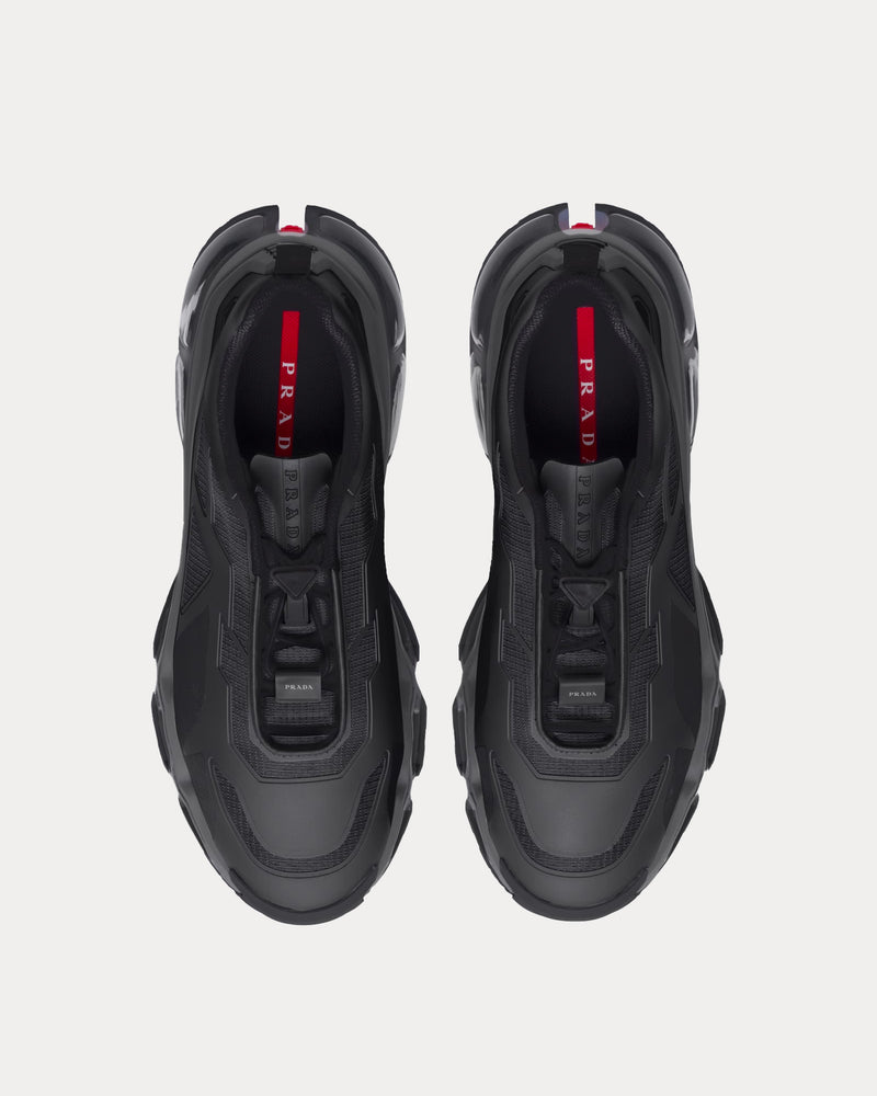 Prada Collision Cross Black Low Top Sneakers - 2