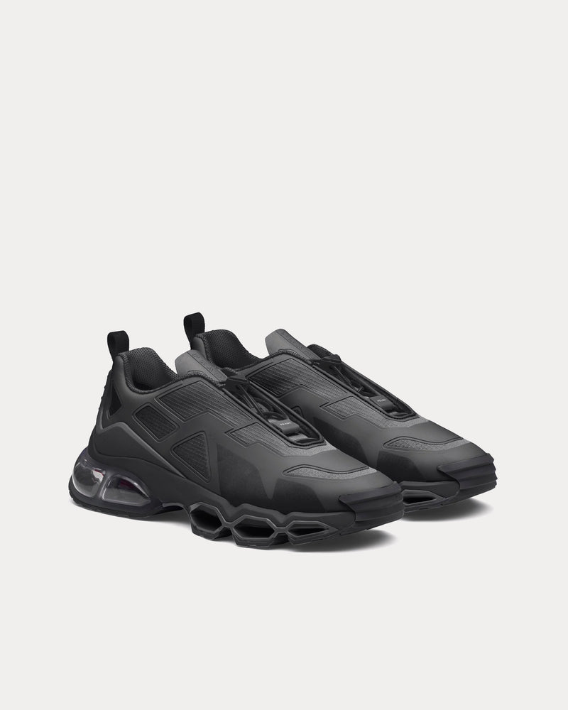 Prada Collision Cross Black Low Top Sneakers - 3