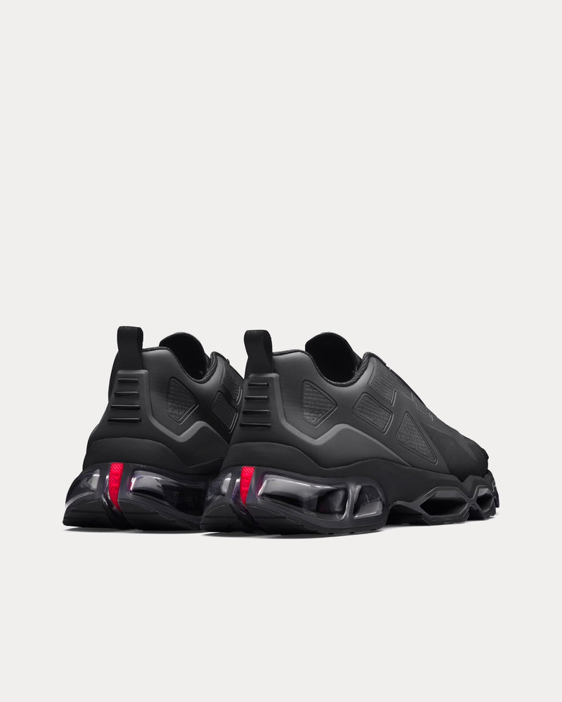 Prada Collision Cross Black Low Top Sneakers - 4