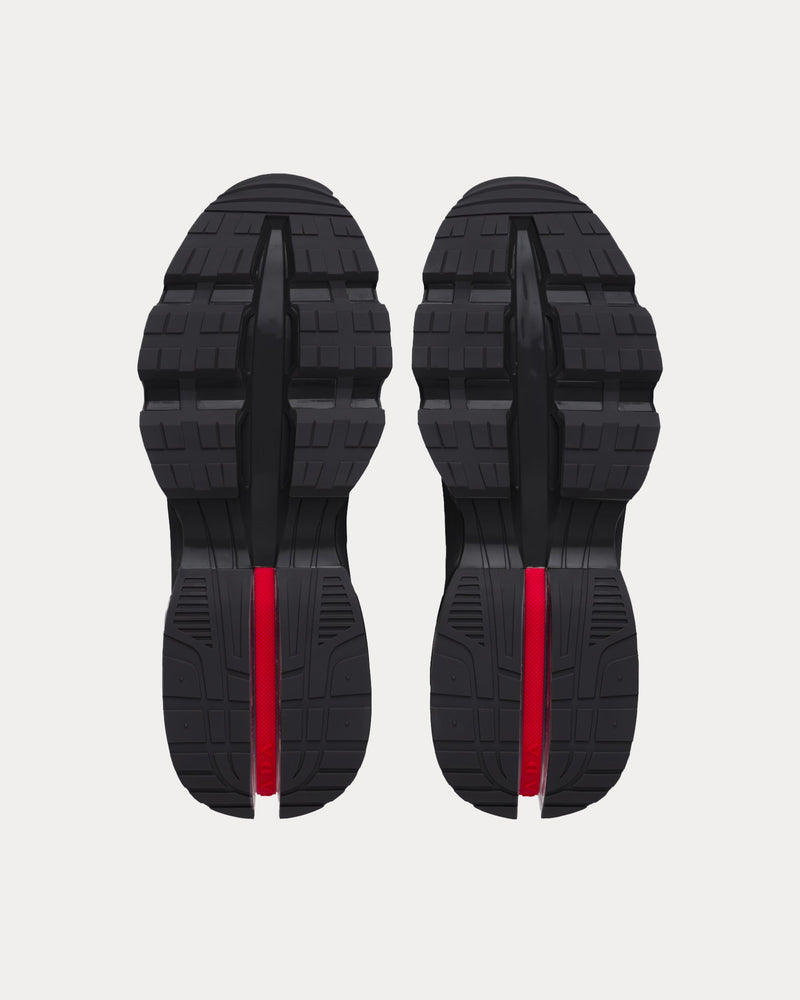 Prada Collision Cross Black Low Top Sneakers - 5