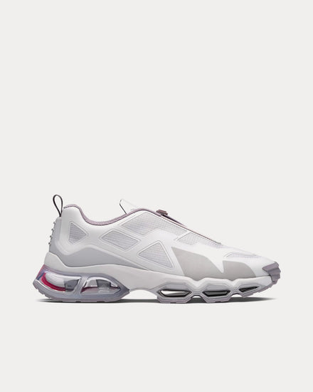 Prada Collision Cross Silver Low Top Sneakers - 1
