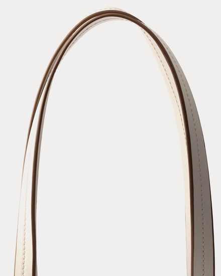 Prada Route Leather Chalk White Medium Tote Bag - 4