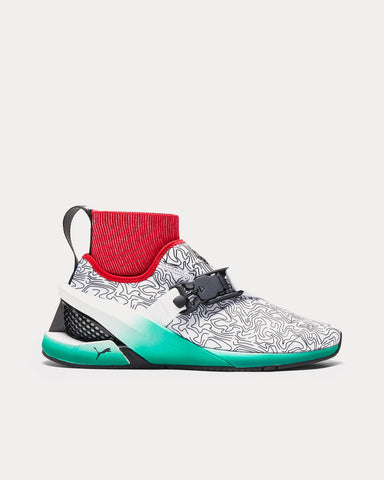 Ferrari x Puma ION F Pool White / Red Slip On Sneakers