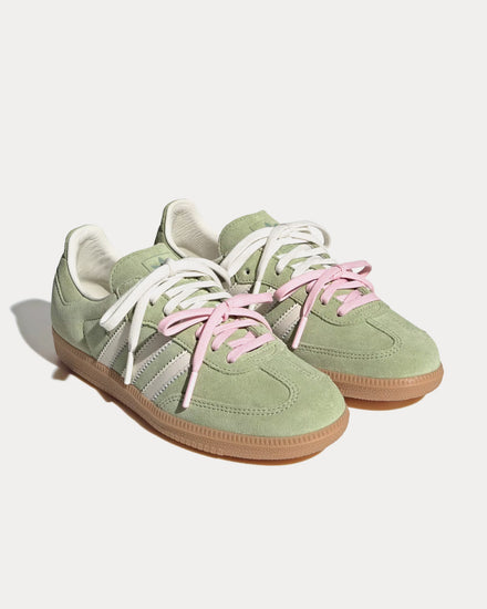 Adidas x Molly Mae Women's Samba 'Matcha' Magic Lime / Off White / Gum Low Top Sneakers Adidas x Molly Mae Women's Samba 'Matcha' Magic Lime / Off White / Gum Low Top Sneakers