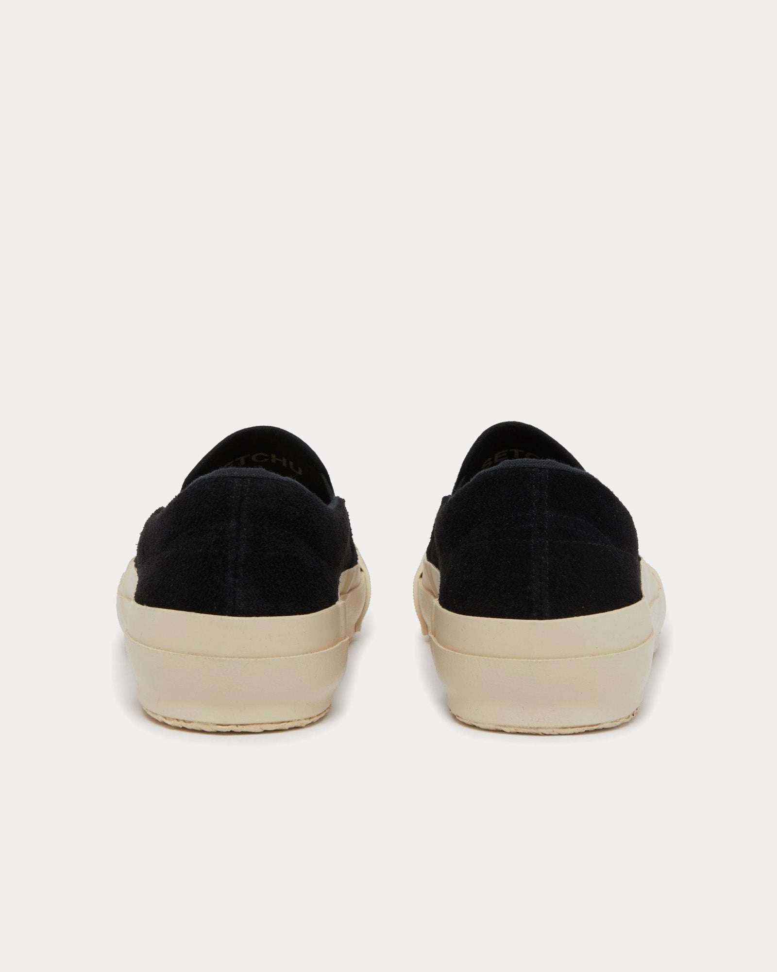 Setchu - Suede Black Slip On Sneakers