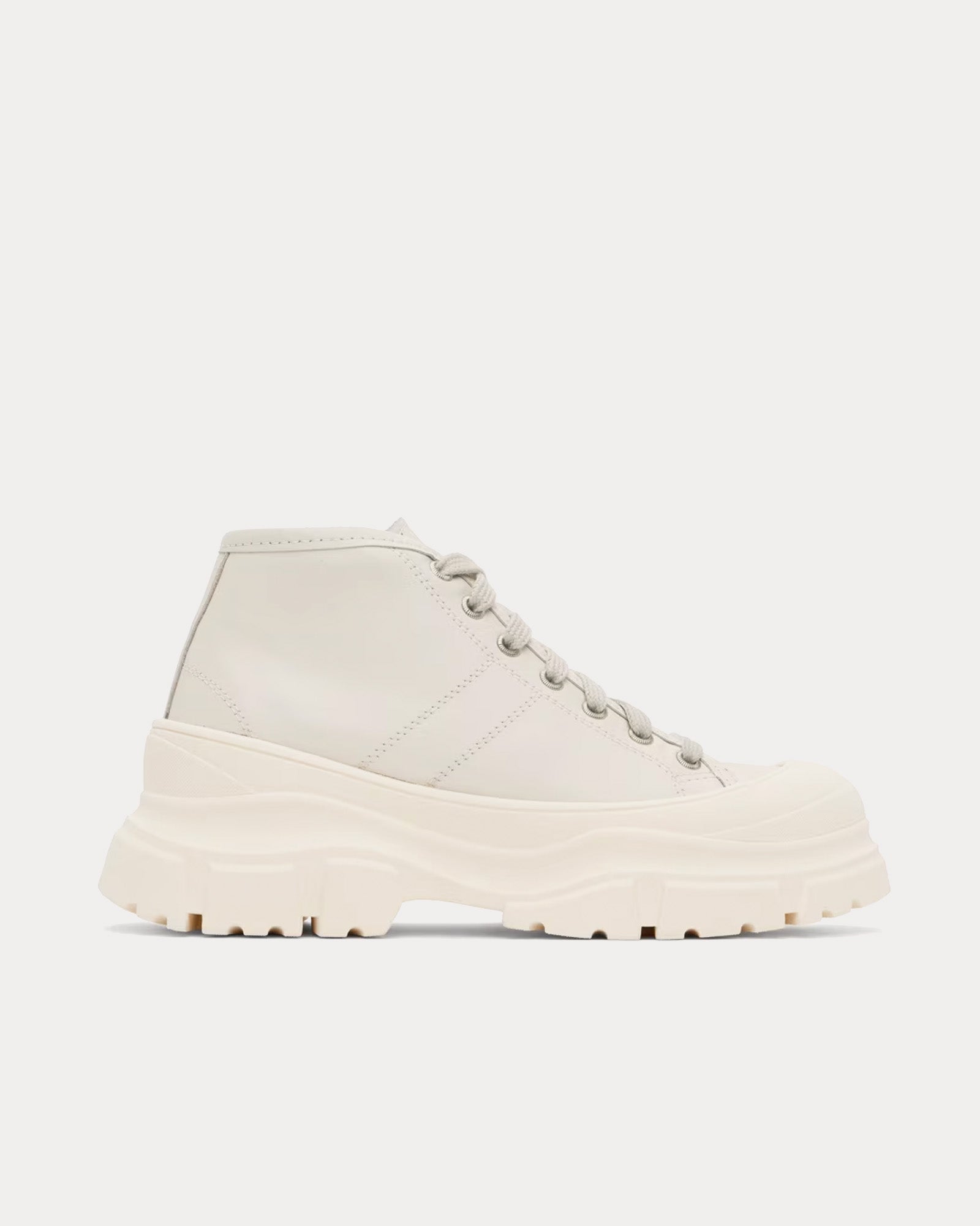 Sofie D'Hoore Fay Derby Mule in Leather Lvato White