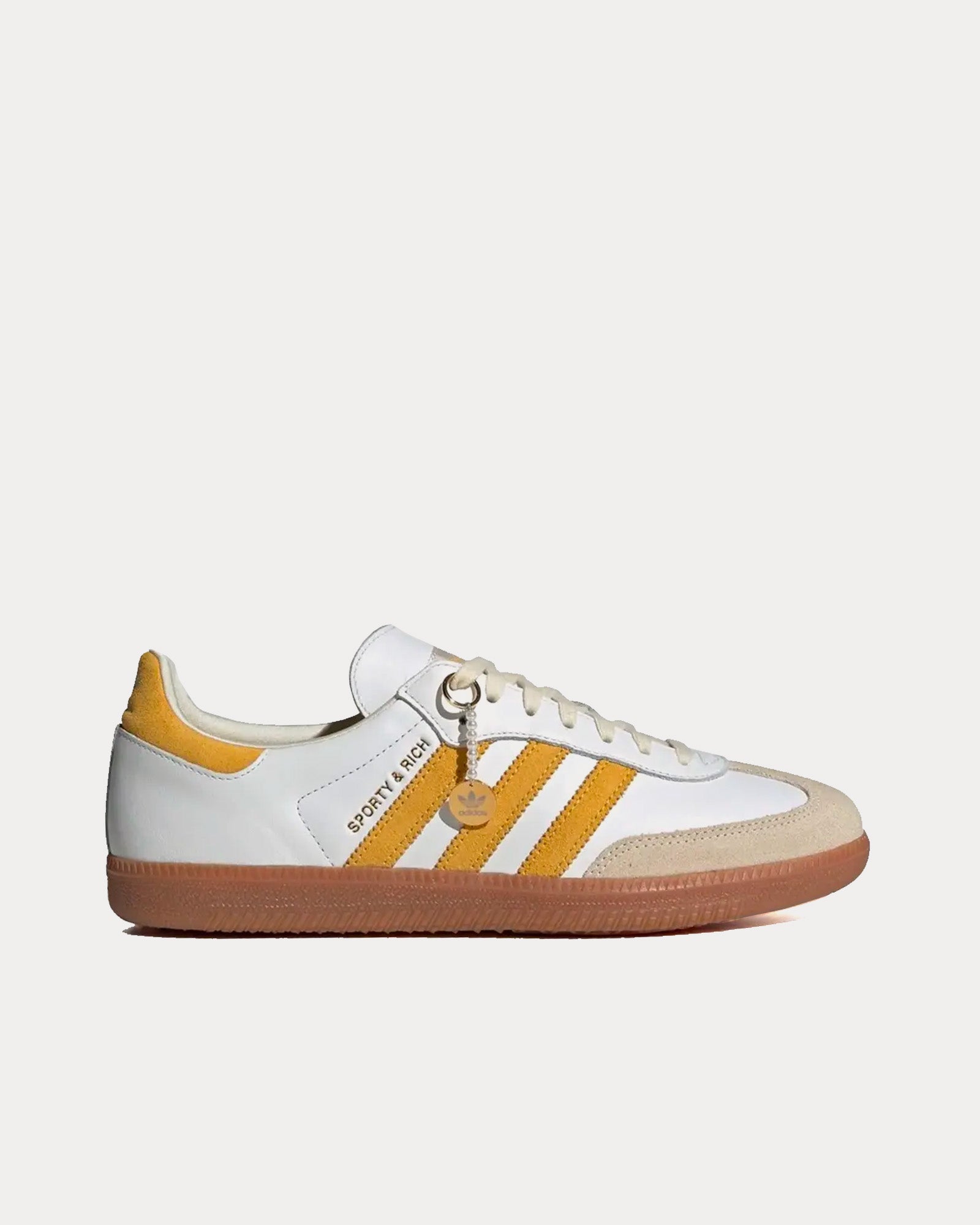 Adidas x Sporty & Rich Women's Samba White / Bold Gold Low Top Sneakers