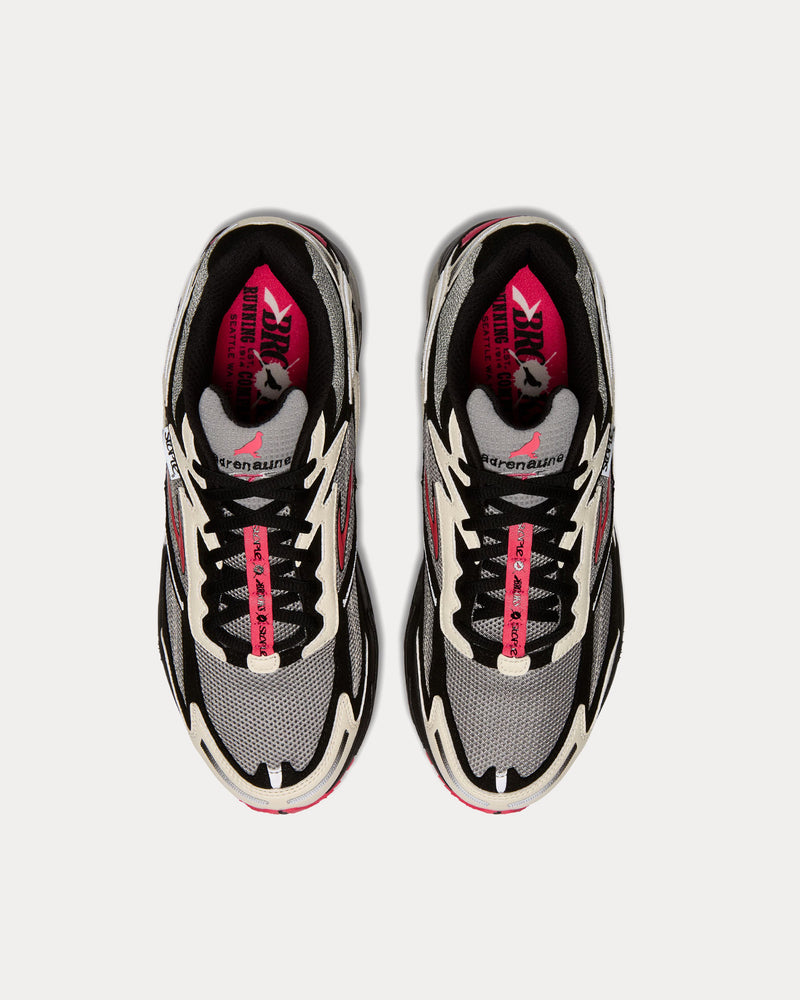 Brooks Running x STAPLE Adrenaline GTS 4 Black / White / Pigeon Pink Low Top Sneakers - 2
