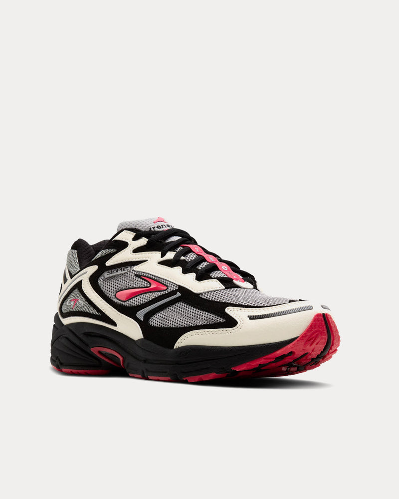 Brooks Running x STAPLE Adrenaline GTS 4 Black / White / Pigeon Pink Low Top Sneakers - 3