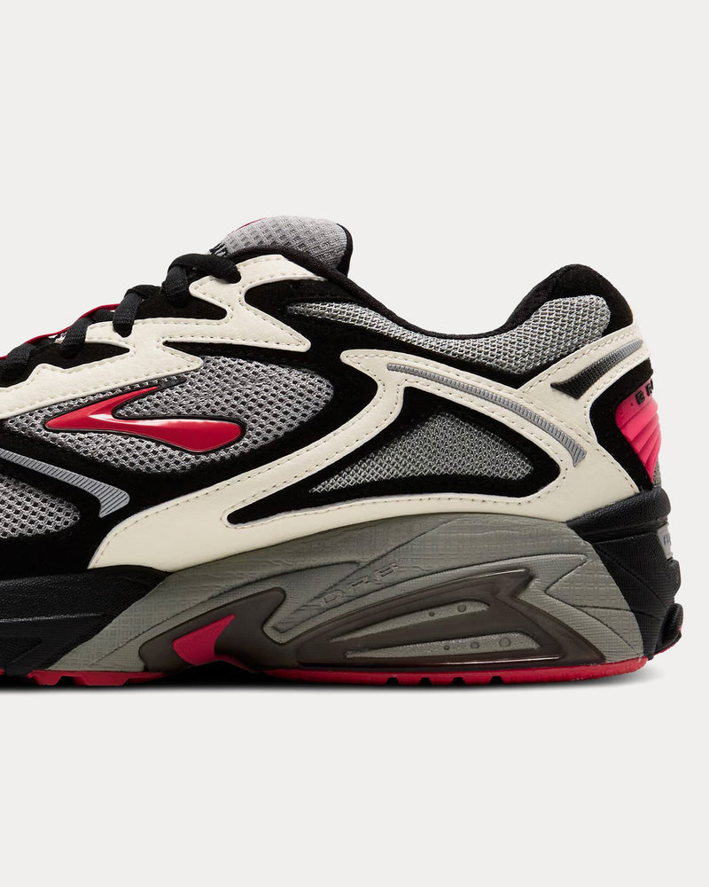 Brooks Running x STAPLE Adrenaline GTS 4 Black / White / Pigeon Pink Low Top Sneakers - 5