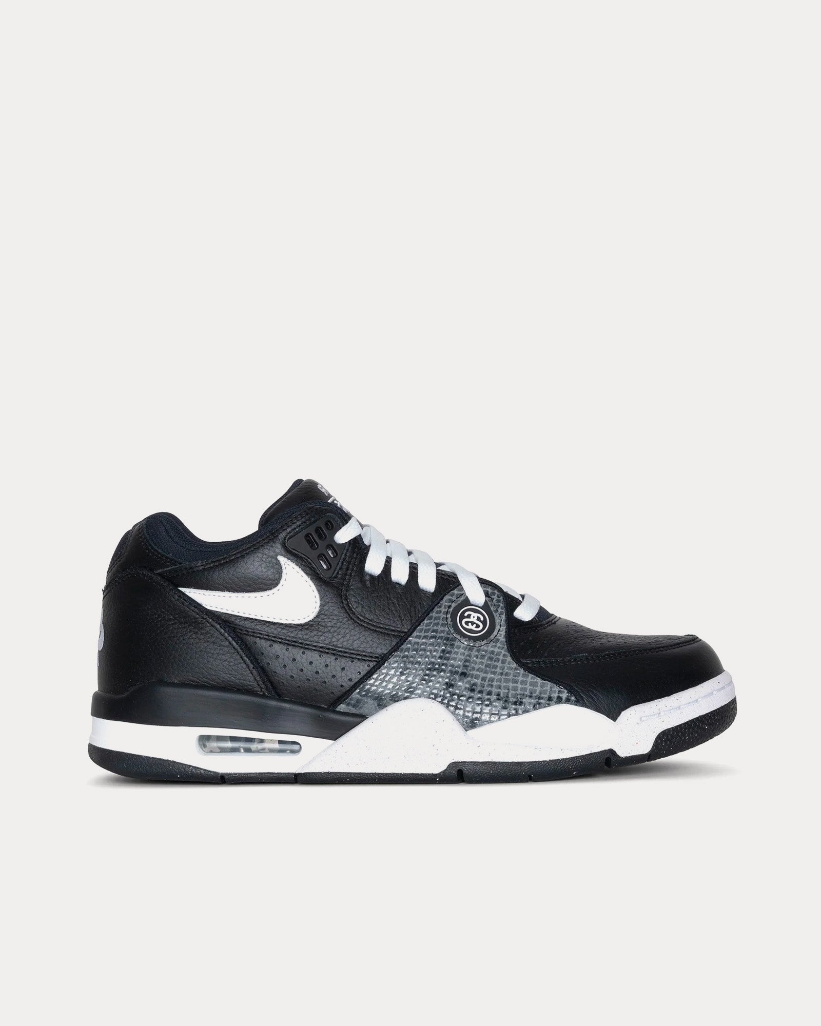 Nike x Stussy Unisex Air Flight '89 Low Black / White / White Low