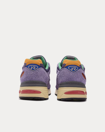 New Balance x Salehe Bembury MADE in UK 991v2 Purple Heart / Mulled Grape / Nautical Blue Low Top Sneakers - 4