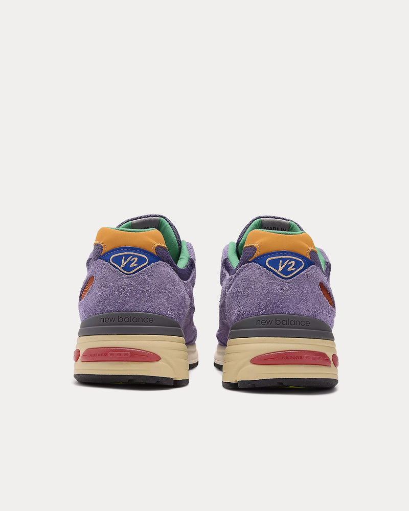 New Balance x Salehe Bembury MADE in UK 991v2 Purple Heart / Mulled Grape / Nautical Blue Low Top Sneakers - 4