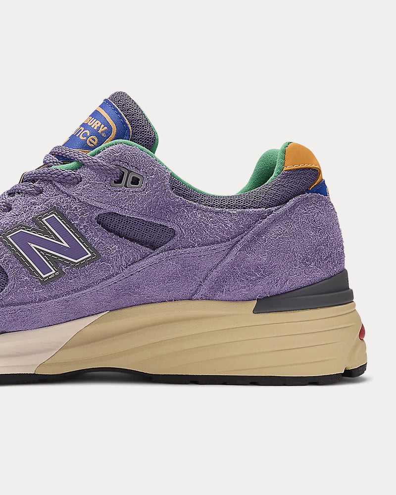 New Balance x Salehe Bembury MADE in UK 991v2 Purple Heart / Mulled Grape / Nautical Blue Low Top Sneakers - 5
