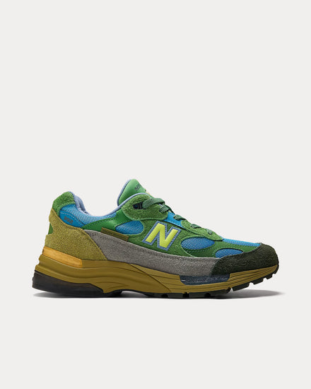 New Balance x Salehe Bembury 992 Green / Sky Blue Low Top Sneakers - 1