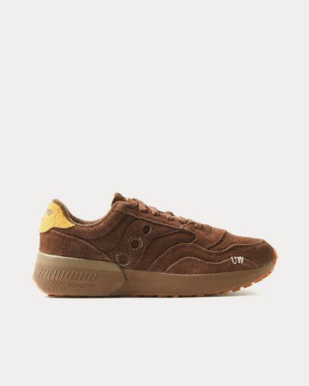 Saucony x Universal Works Jazz NXT Suede Brown Low Top Sneakers - 1