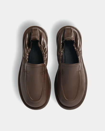 Studio Nicholson Donovan Leather Chocolate Loafers - 2