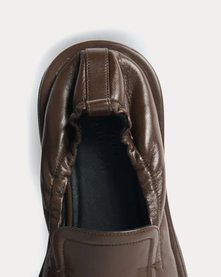 Studio Nicholson Donovan Leather Chocolate Loafers - 5
