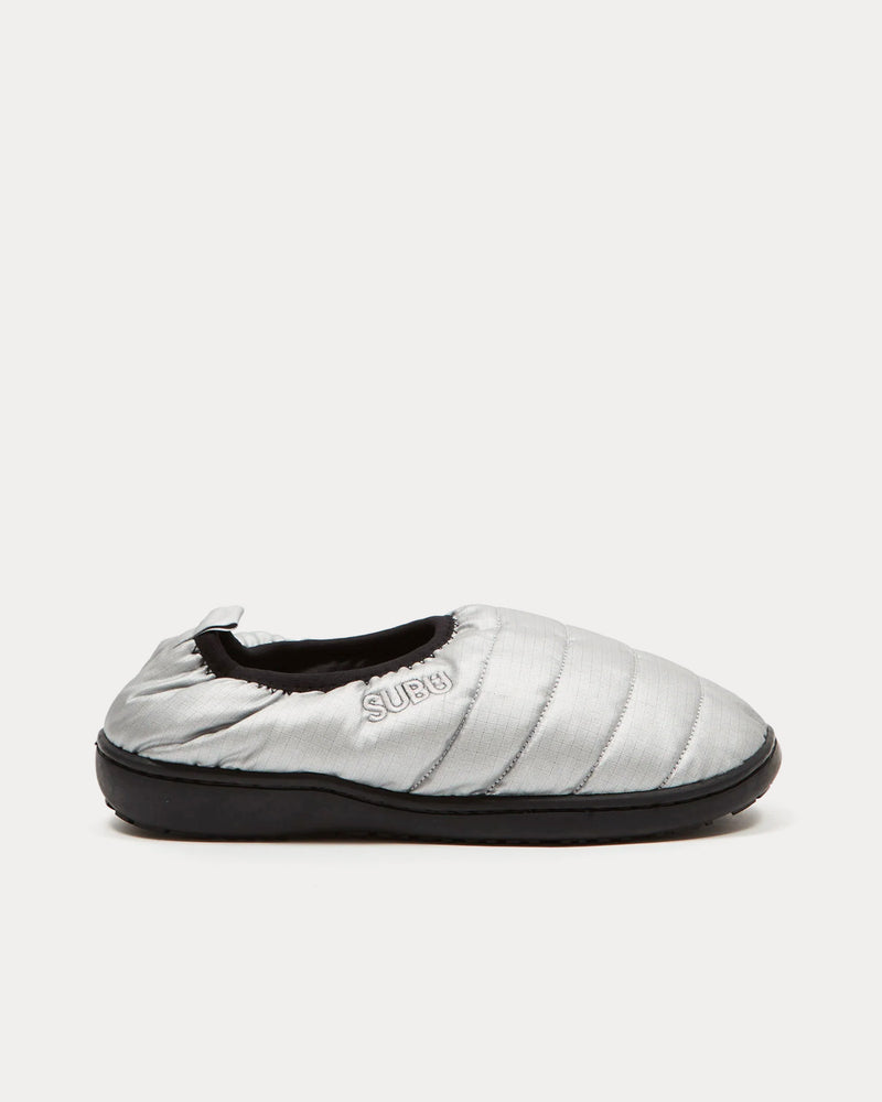 Subu Packable Silver Slippers - 1