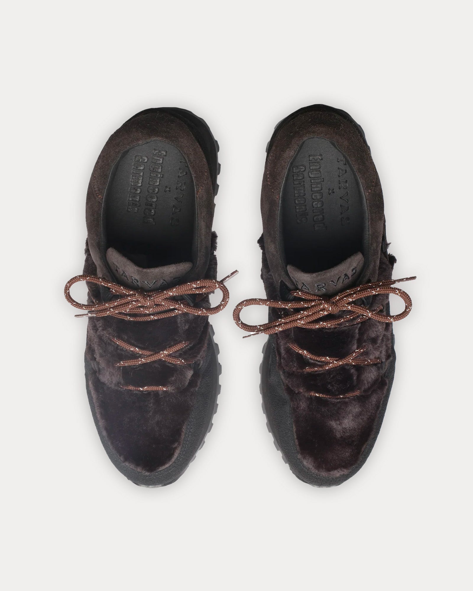 Tarvas x Engineered Garments - Forest Bather Brown Low Top Sneakers