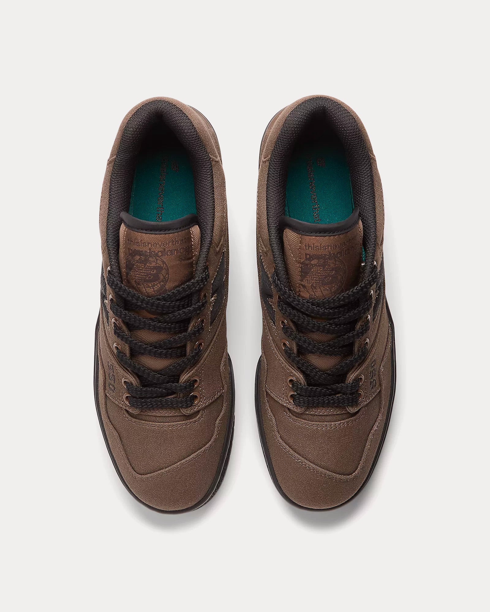 New Balance x thisisneverthat - BB550 Brown / Black Low Top Sneakers